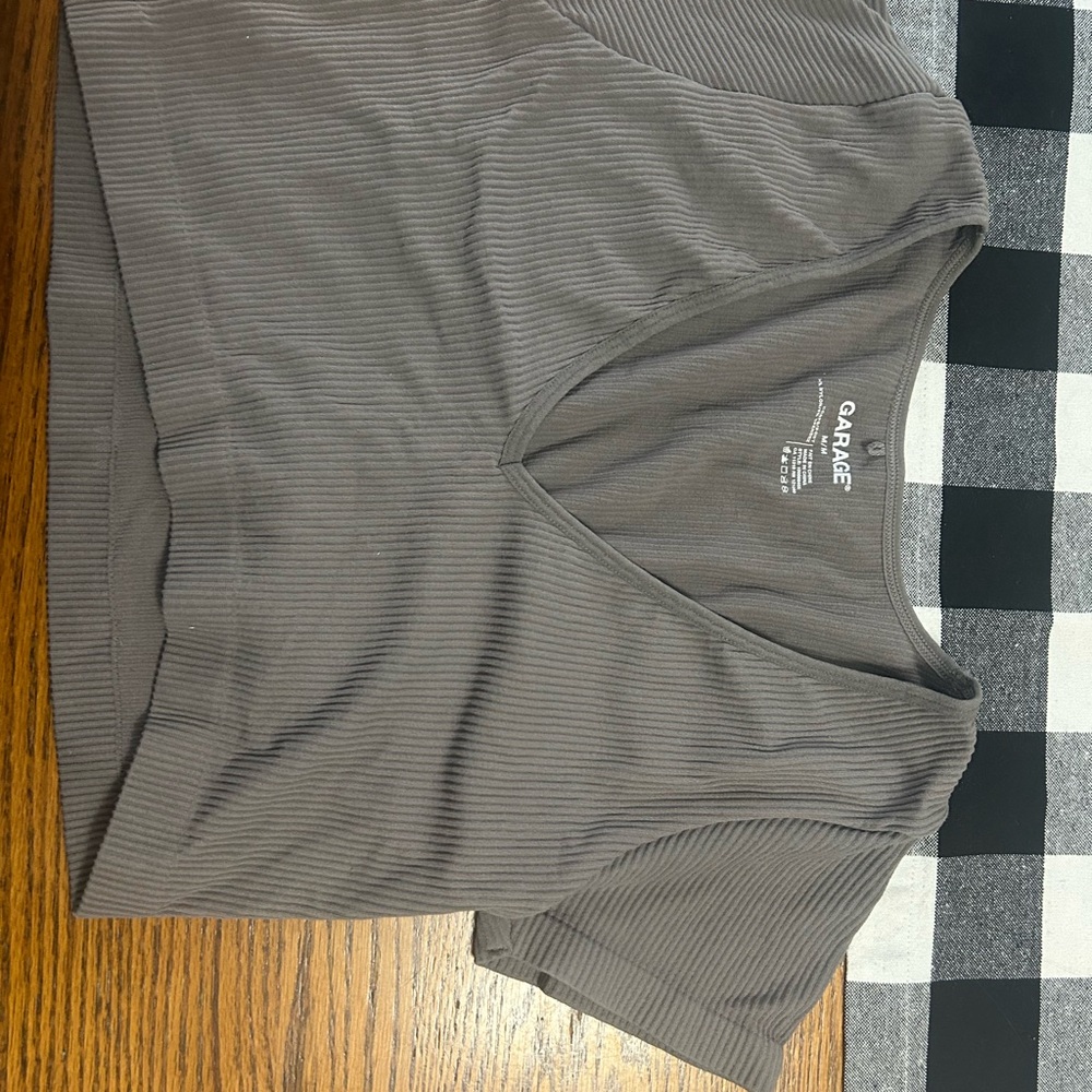 Garage Charcoal Ribbed Men's Tee